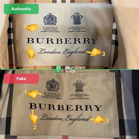 how to tell if real or fake burberry trench coat|burberry coat false.